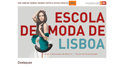 Desktop Screenshot of escolamodalisboa.eu